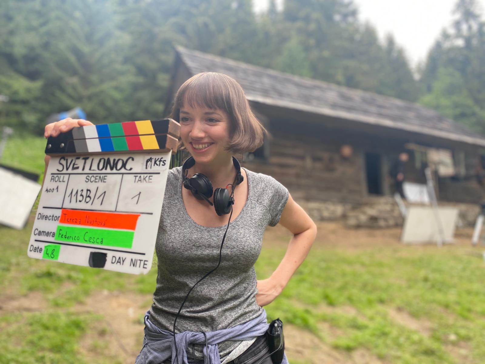 Tereza Nvotová, nakrúcanie filmu Svetlonoc © 2020 BFILM