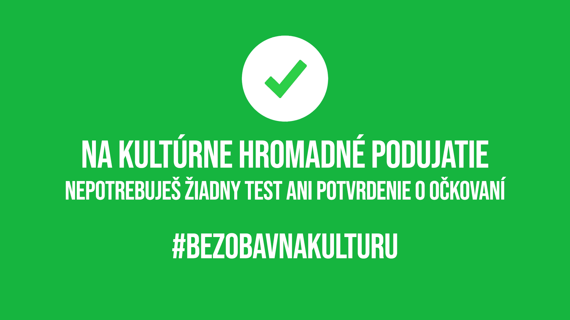 Bez obáv na kultúru