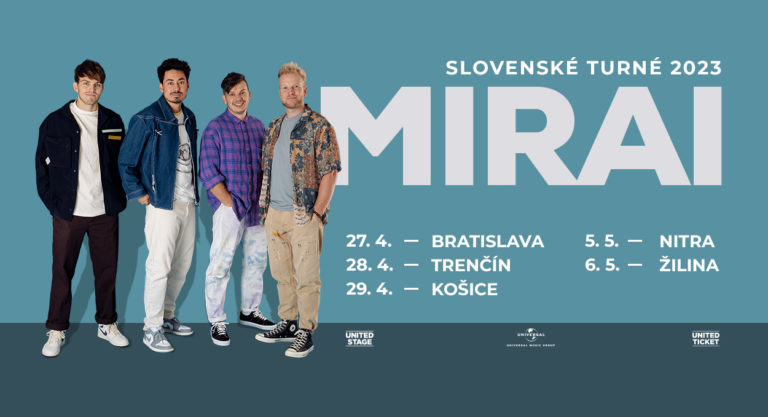 MIRAI ďakujú za fantastický rok a ako vianočné prekvapenie prichádzajú so: Slovenské turné 2023