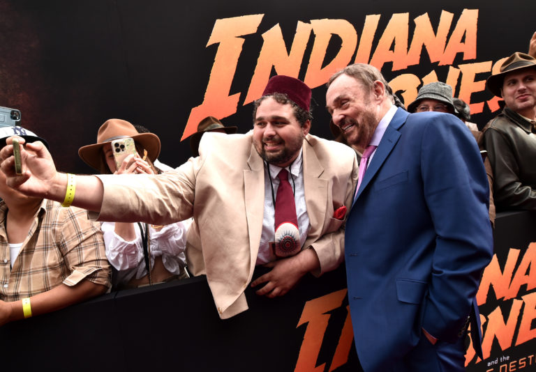 LOS ANGELES, CALIFORNIA - JUNE 14: John Rhys-Davies attends the Indiana Jones and the Dial of Destiny U.S. Premiere at the Dolby Theatre in Hollywood, California on June 14, 2023. (Photo by Alberto E. Rodriguez/Getty Images for Disney)