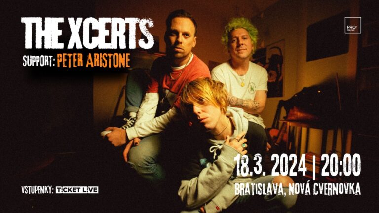 The Xcerts vystúpia v Bratislave spoločne s Petrom Aristonem