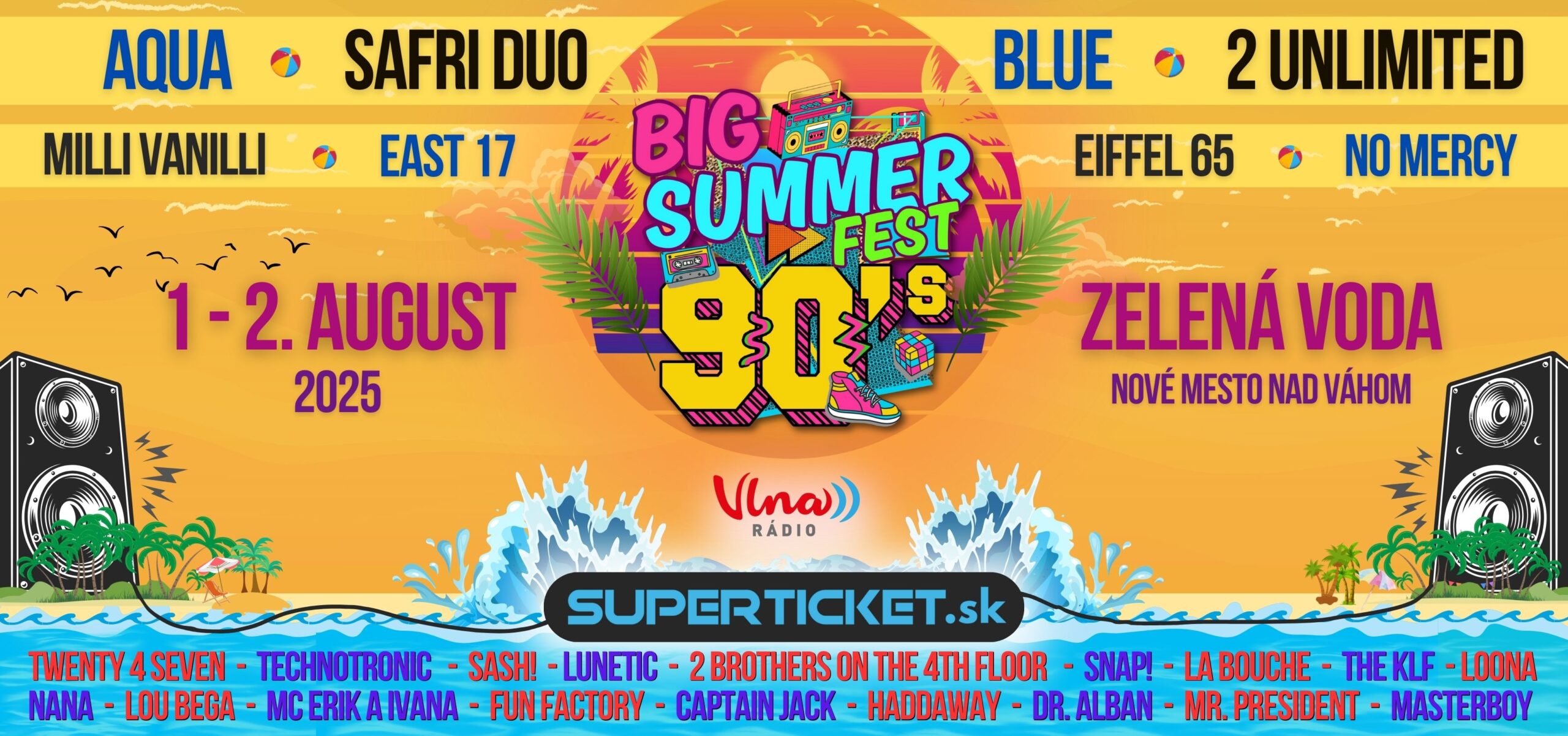 To tu ešte nebolo! Slovensko zažije najväčší festival hviezd 90-tych rokov Big Summer Fest 2025!