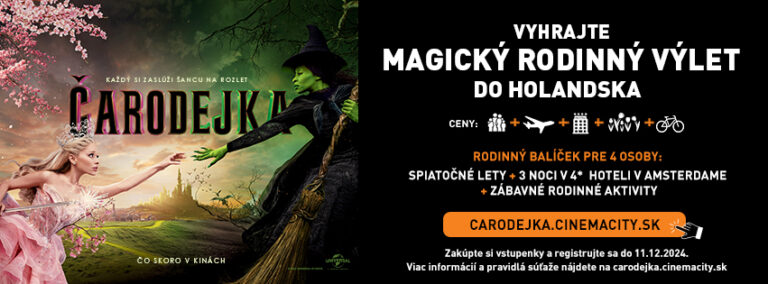 Hrajte o magický výlet do Holandska s filmom Čarodejka