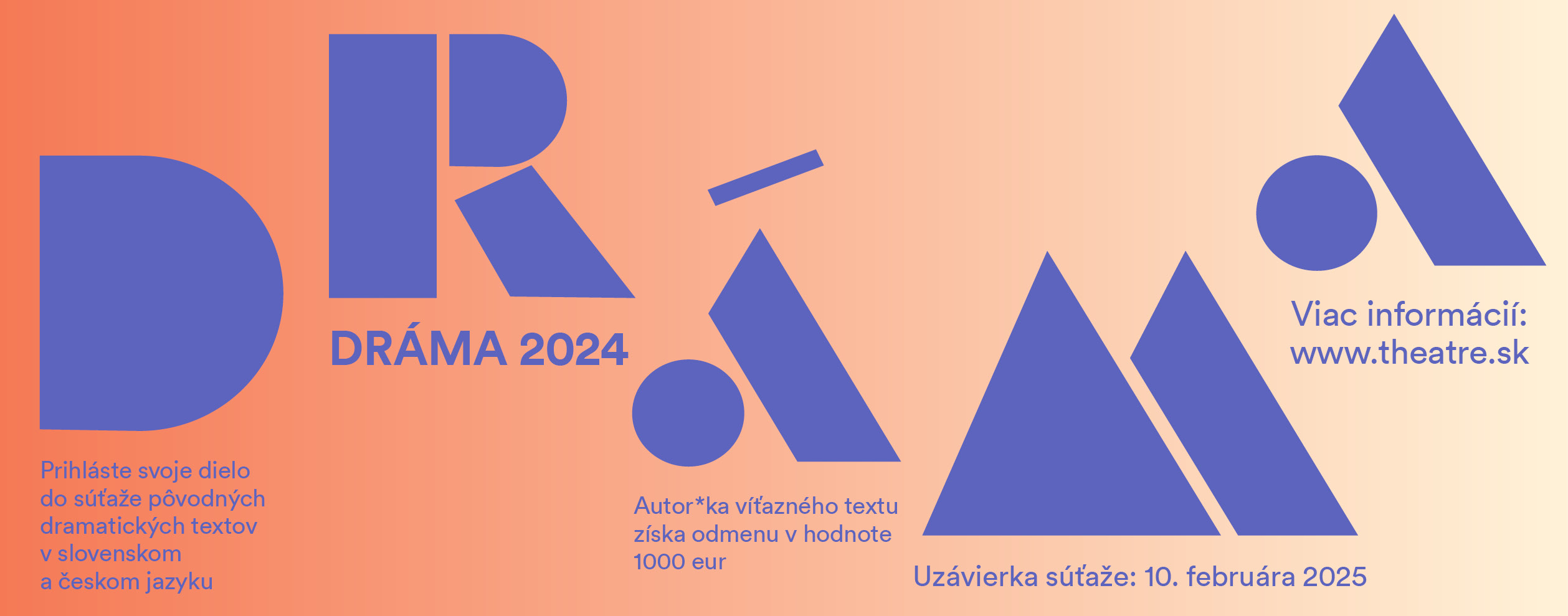 Do súťaže Dráma 2024 prihlásili autorky a autori 47 dramatických textov