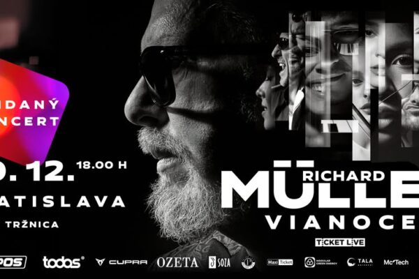 Vypredané vianočne koncerty v Bratislave: Richard Müller ohlasuje tretí termín v Starej tržnici!
