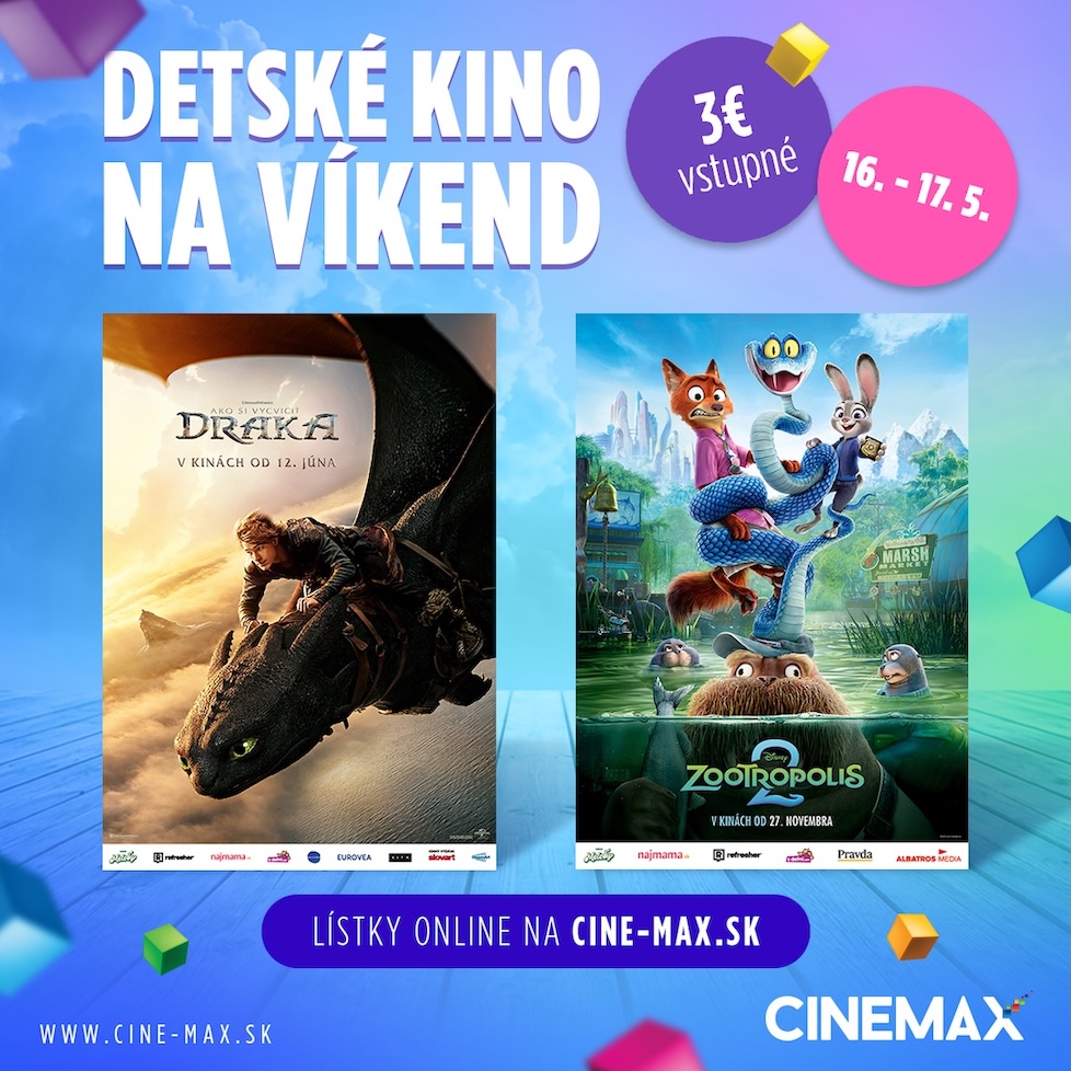 Rodinný filmový víkend v CINEMAX: Obľúbené rozprávky len za 3 eurá