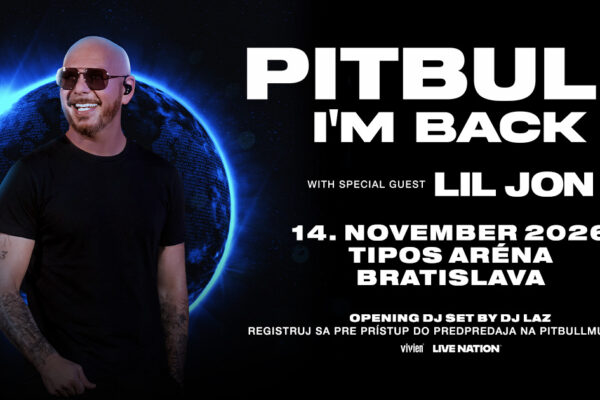 Pitbull rozširuje svoje európske turné a nevynechá ani Slovenko
