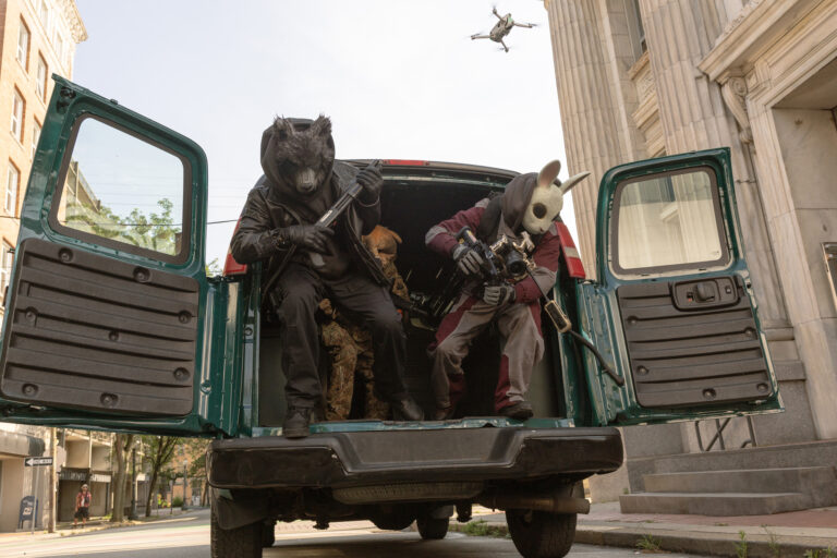 (L to R) Nicholas Hoult stars as Ryan, Pete Davidson as Vince and Rhenzy Feliz as Hugo in HOW TO ROB A BANK, from Amazon MGM Studios.Photo credit: Megan Schoenbachler© 2026 Amazon Content Services LLC. All Rights Reserved.