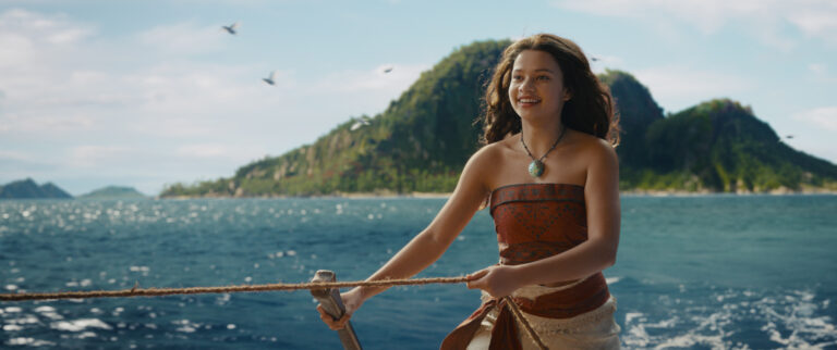 Catherine Laga'aia as Moana in Disney's live-action MOANA. Photo courtesy of Disney. © 2026 Disney Enterprises, Inc. All Rights Reserved.