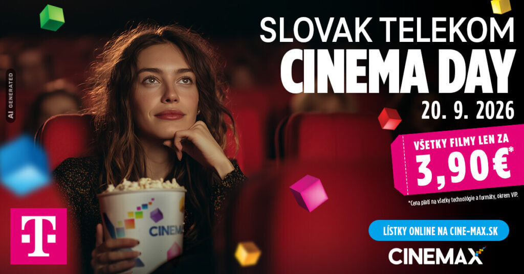 Kino za 3,90 €: Slovak Telekom Cinema Day je späť