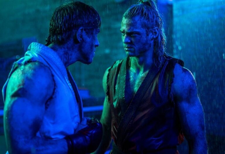 Andrew Koji, left, and Noah Centineo star in PARAMOUNT PICTURES AND LEGENDARY PICTURES In Association with CAPCOM.A LEGENDARY PICTURES Production “STREET FIGHTER”