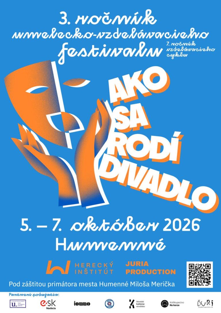 Plagát festivalu Ako sa rodí divadlo_zmenšený
