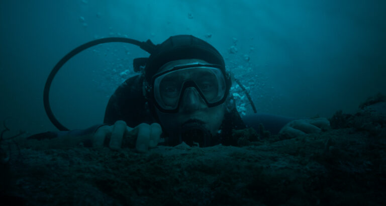 Austin Abrams as Jay Gardiner in 20th Century Studios' WHALEFALL. © 2026 20th Century Studios. All Rights Reserved.